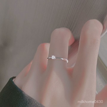 💍限時下殺💍999純銀戒指女男指環求婚戒防鑽戒子高級感簡約開口戒輕奢食指戒