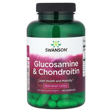 Swanson Vitamins, 葡萄糖胺和軟骨素，90 粒膠囊