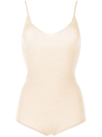 Cashmere In Love - Joni fine-knit cashmere bodysuit - women - RWS Wool/Sustainable Fibre Alliance (SFA) Cashmere - M - White