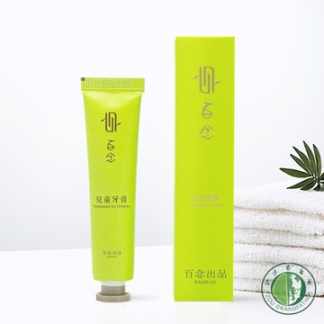 左手香爺爺百念左手香兒童牙膏 40g/開學必備/旅行用品/交換禮物/無氟/兒童/植物/無薄荷