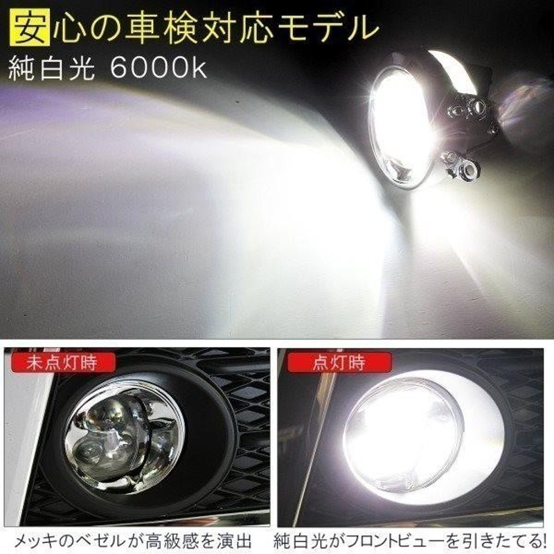 日産 ルークス ML21S カスタム LEDフォグランプ ユニット 後付け LEDフォグライト | LINEショッピング