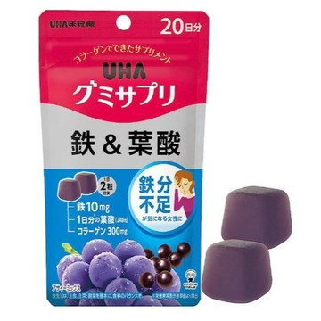 日版 UHA 鐵＆葉酸 (SP 20日份 鐵質 味覺糖)