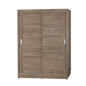 文創集 卡雅5.9尺推門衣櫃(內含側拉鏡面)-178x60x198cm免組