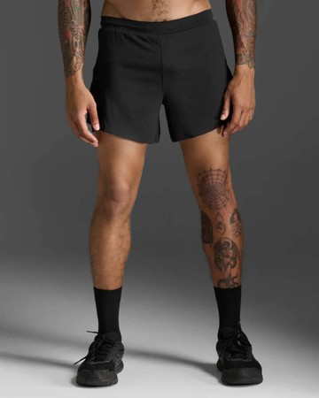 2XU Light Speed Stash 5 Inch Short 男士 輕盈奔馳5吋多口袋收納運動短褲｜黑
