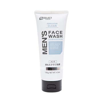 S Select Men\'s Charcoal & Scrub Face Wash 130g