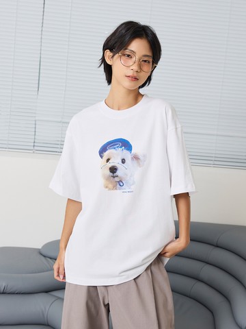 俏皮可愛戴帽子狗狗短T