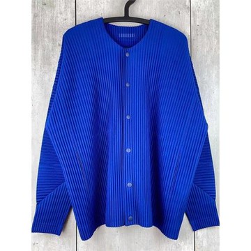 三宅衣庫男裝秋冬新款外套金屬按扣圓領長袖開衫有插袋JL115