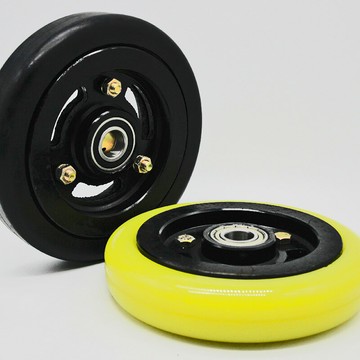 環衛車配件實心輪總成中聯重科掃路車掃地車洗掃車配件聚氨酯輪子