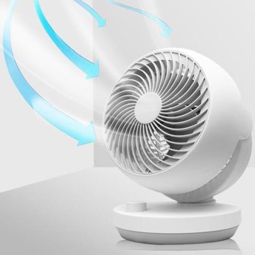 電風扇風扇家用小型桌面臺扇渦輪空氣循環扇大風力臺扇循環扇電扇