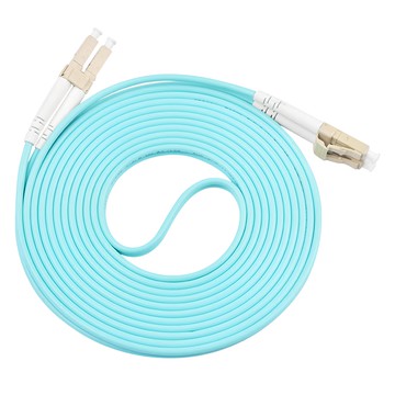 Neon 台灣霓虹 電信級LC-LC多模10G雙芯OM3全雙工光纖跳線  3m  淺藍色  1條