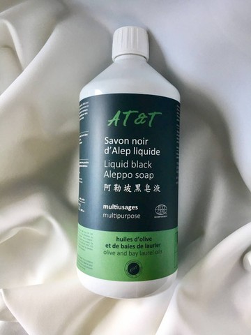 【AT&T】 阿勒坡黑皂液 法國原裝   一公升大容量裝