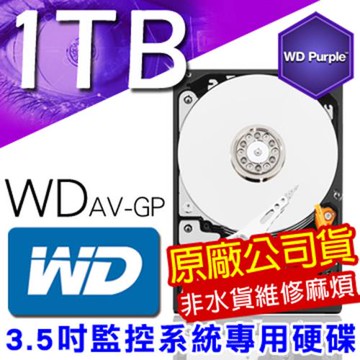 【帝網KingNet 】WD 威騰 1TB  紫標 監控碟  3.5吋 監控系統硬碟 1000GB