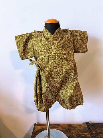 嬰兒甚平 70cm 蔓藤花紋 日式 嬰兒甚平