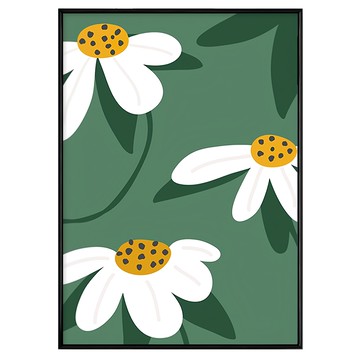 BOLUO GALLERY 菠蘿選畫所 日式小花 APFP4605B  59.4 x 42cm  黑色