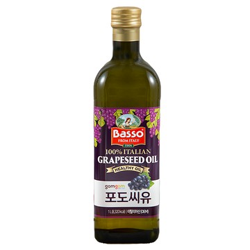 Gomgom Basso 100%義大利葡萄籽油  1L  1瓶