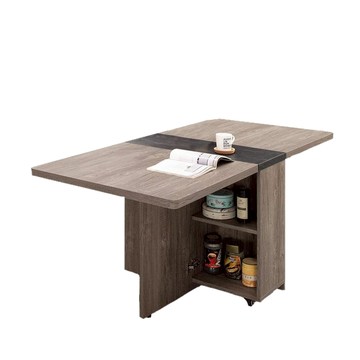 傢俱工場-波爾多 收納置物 餐桌/摺疊桌/折疊桌/蝴蝶桌古橡