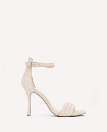 Kenneth Cole | Hart Ankle Strap Heeled Sandal in Buff, Size: 10