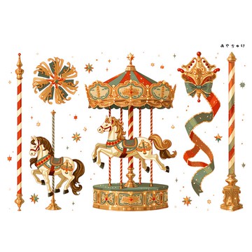 【六月新品】20-134-0113 裁切紙 馬戲團風格