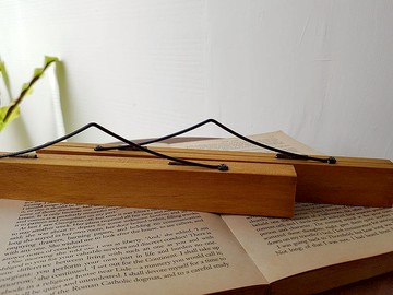 磁性木夾45公分∣海報夾∣掛夾∣原木