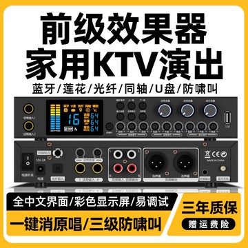 {可打統編 保固一年}新款前級效果器專業K歌家庭卡拉OK均衡人聲前置K歌音響模擬高級