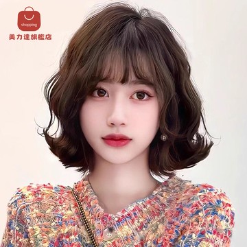 免運/公司貨 假髮 假發女短卷發蓬松真發發套全頭自然時尚透氣真人發絲減齡整頂頭套 可開發票 全館五折 工廠現貨直銷 新品特價 d1115