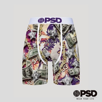 【PSD Underwear 官方旗艦店】 AARON JONES- 平口四角褲 (涼感版型)-光芒四露-白色