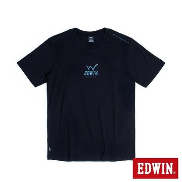 EDWIN 男裝 角度光變短袖T恤 (黑色)