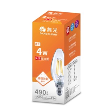 舞光 4W燈絲燈尖清(35(±1)×H97(±2)mm) [大買家]