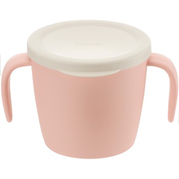 日本 Richell 利其爾 - 雙層可拆式不鏽鋼雙耳杯-附蓋-粉 (260ml)