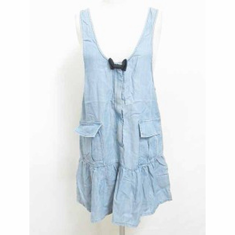中古 ジルスチュアート Jill Stuart ワンピース チュニック ジャンパースカート 無地 青 水色 S レディース 通販 Lineポイント最大1 0 Get Lineショッピング