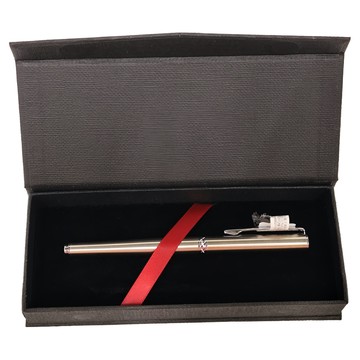 Pentel 飛龍文具 鋼珠筆 金屬軸 金屬光澤耀眼 0.8mm筆尖  黑色  1盒