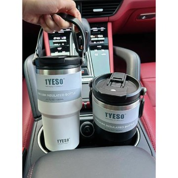 304不銹鋼保溫杯大容量1000ml便攜女高顏值車載雙飲水杯手提冰霸