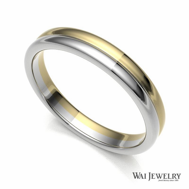 コンビリング Pt900＋K18 2連 指輪 プラチナ 金 18号 約10.5g 札幌市