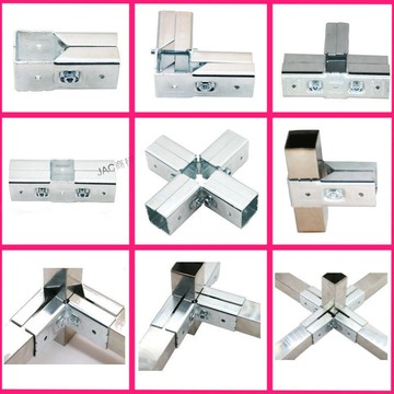 滿99出貨【電子發票】30x30方管連接件免焊接免打孔方鋼管件鍍鋅管連接件接頭貨架卡扣