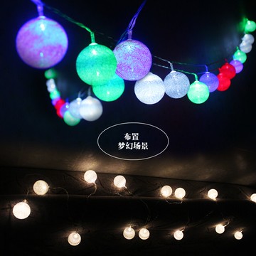 LED高仿小彩燈圓球燈電池燈串閃燈串燈戶外星星燈霓虹室內裝飾燈