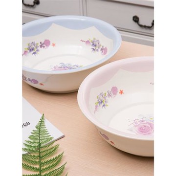 搪瓷盆和面老式瓷盆洗臉盆洗PP盆子加厚家用廚房大碗洗菜揉面面盆