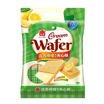 義美清香檸檬夾心酥(袋)400g【康鄰超市】
