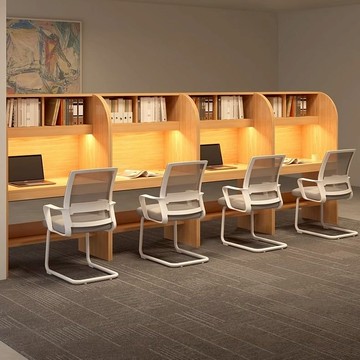 自習室學習桌隔斷桌椅封閉沉浸式桌子考研大學生電腦桌自習桌書桌 免運 可開票 快速出貨PYY6007