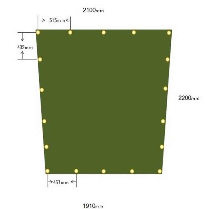 国産 厚手 台形軽トラック荷台シート+傾斜シートフレーム スーロープ型 傾斜型 防水カバーシート エステル帆布 ODグリーン 国防色 |  LINEショッピング