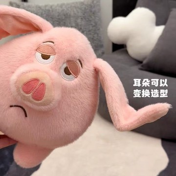 毛絨玩具 公仔✨太乙真人坐騎可愛飛天小豬玩偶翅膀睡覺毛絨玩具公仔兒童生日禮物