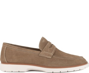 SERGIO MORETTI BROWN 休閒日常CLOSED LOAFERS 棕色男款鞋子