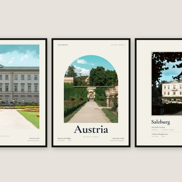 Mirabell Gardens Vol.2 — 奧地利薩爾斯堡 | 設計海報，共 4 款設計