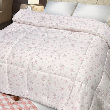 【多利寶寢具】INDIAN_針織雲朵棉可水洗雙人四季被-花語柔情