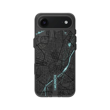 iPhone Air Clear (相機按鈕) 酷墨灰 - JOCR - Munich (Black Logo)