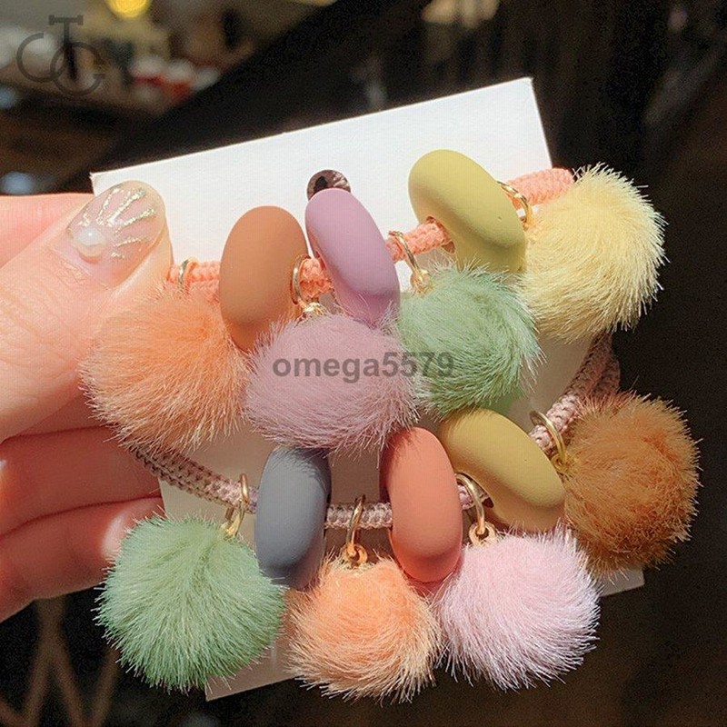 60%OFF!】 Leciel大人可愛い ヘアゴム ファーポンポン ヘア ...