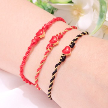 黃金9999 限量特價純金愛心桃花手繩0 03錢多色可選 木村貴金屬 蝦皮商城 Line購物