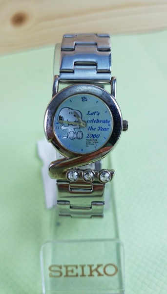 【震撼精品百貨】史奴比Peanuts Snoopy ~鐵製錶帶手錶_藍色