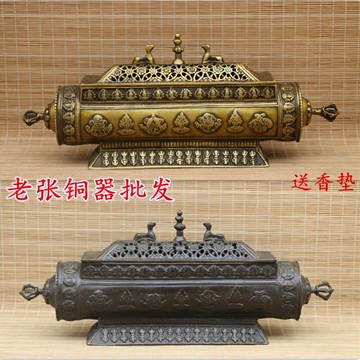 火車頭臥爐 臥香爐純銅仿古 銅香爐熏香爐香具 檀香佛具香道