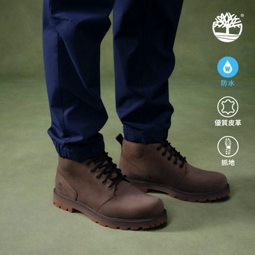 Timberland 男款棕色休閒防水中筒靴|A69TWEM5