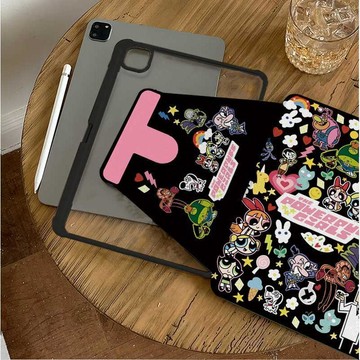 新款上新小女警360旋轉適用ipad10代蘋果保護殼卡通air5/6防摔pro11保護套